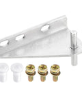 Stainless Steel Freezer Door Hinges Center Column With Left Shaft 0.28 Inch Diameter, Heavy Duty Refrigerator Hinge Set With Screws.