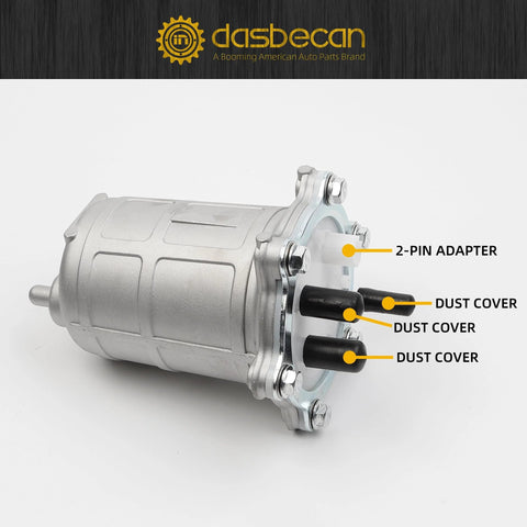 Durable Fuel Pump Replacement For Honda TRX Rancher 420 Foreman 500 ATV Built To Last 2007 2014 Models, side view with adapters.