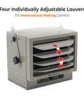 5000W Ceiling Mounted Garage Heater For Indoor Use 240V Electric Shop Heater With 3 Heat Settings And Overheat Protection ETL Listed Grey