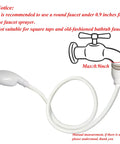 Portable Shampoo Sprayer For Round Faucets With Rubber Hose, Sink Spray Attachment And One Meter Hose display