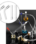 4 Pack Borosilicate Glass Tube Stem Set For Drying And Lab Experiments 110mm Straight And Curved Heat Resistant with lab setup