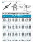 Rock Solid Precision Ball Screw With Ball Nut SFE1616 C7 diagram with dimensions and specifications for CNC machines