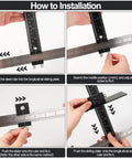 Step-by-step guide using Pro Grade Aluminum Cabinet Hardware Jig For Precise Door And Drawer Installations Adjustable Drill Guide Sleeve