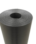 Slick Dark Gray Underlayment Covers 100 Square Feet with rolled closed cell foam for sound absorption and moisture barrier.
