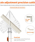 Adjustable Miter Shears For Trim And Molding, Smooth 45 To 135 Degree Cuts For Soft Wood PVC Plastic Rubber Leather