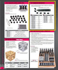 Heavy Duty Seven Piece Transfer Screw Kit With Solid Handle And Six 3/8 Inch 16 Thread Inserts for precise alignment in layout jobs.