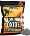 80 Grit Aluminum Oxide Sandblasting Media Pro Grade Heavy Duty For Metal And Glass Prep, Long Lasting High Abrasive Power, 1 Pound