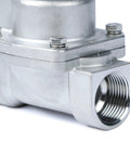 1-inch stainless steel solenoid valve with threaded port