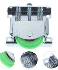Top Grade Heavy Duty Sliding Door Roller Kit For Wardrobe Closet And Patio Doors Steel Frame Nylon Reinforced Fiber Bearings Wear Resistant Smooth Glide Heavy Load Support Household Upgrades Easy Install Compatible Plug And Play Home Reno Fix, green nylon wheel