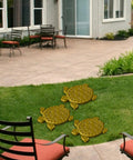 Turtle Shaped Concrete Stepping Stone Molds Reusable Cement Molds For DIY Patio Path Lawn Garden Landscaping Accessories installed