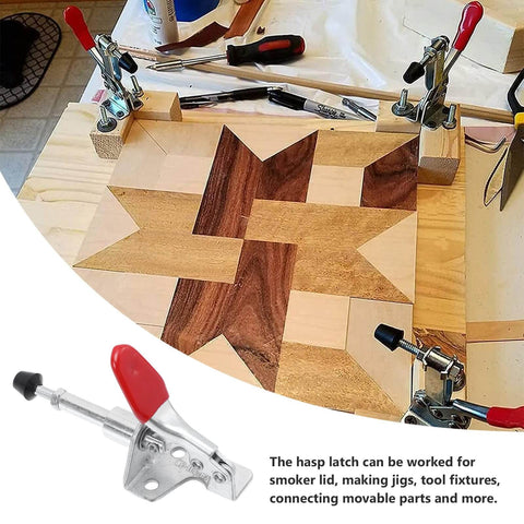 Heavy Duty Push Pull Toggle Clamps Set With Quick Locking, Adjustable Horizontal Clamps for a woodworking fixture
