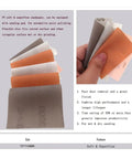 Super Fine 1200 Grit Hook Loop Sanding Discs With Dust Vent And Grip Backing For Wet Dry Polishing Sanding Papers To Smooth Surfaces Fast And Easy Without Tools, shown in hand, flexible for wet/dry use.