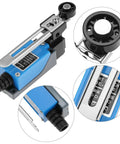Duo Pack Adjustable Roller Lever Arm Momentary Limit Switch With DPDT NC NO Contacts For CNC Mills And Routers Metal Construction Mini Limit Switch Set, blue metal housing