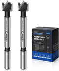 Knockout 2 Pack Of Half Inch Forstner Bits With Multi Tooth Heads For Dead On Accuracy And Slick Flat Bottom Wood Holes Perfect For Cabinet Building And Fine Woodworking Jobs That Work Like A Charm.