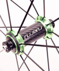 Ultra Light Carbon Wheelset For Road Racing 700C Front 100mm Rear 130mm V Brake Quick Release, carbon fiber hub detail