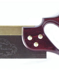 Heavy Duty 8 Inch Dovetail Saw With Sleek Full Beechwood Handle And Hardened Steel Blade For Snag Free Cutting, detailed view.