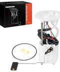 Fuel Pump Module Assembly With Sending Unit For Toyota Sequoia And Tundra Gas Models 2007 To 2022 4 6L 57L V8 In Tank Drop In Direct Fit Replacement Four Pin Connector OE Grade Performance, shown with parts and packaging.