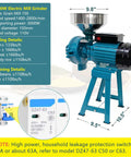 Beast Electric Grain Mill Grinder For Wet And Dry Cereals 3000W 110V Commercial Grade Grain Machine With Funnel Powerful