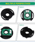 Straight Swap Hall Sensor Board For Electric Bike Motor Brushless DC Hub Motor Circuit Control Module Drop In shown from four angles.