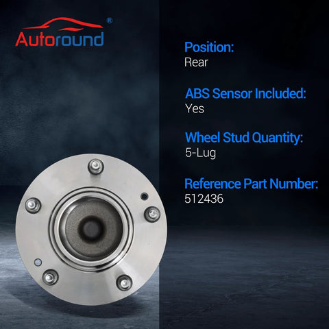 Beefy Rear Wheel Bearing And Hub Assembly Kit For Kia Forte Koup Forte5 2010 2013 2012 2013 5 Lug With ABS Direct Bolt In