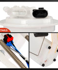 Close-up details of Electric Fuel Pump Module Assembly With Pressure Sensor For 2000 To 2005 Chevrolet Astro And GMC Safari V6 4.3L Replacement Fits E3506M FG0288 FG0127 Direct Fit Plug And Play