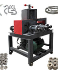 Yokoma Electric Tube Pipe Bender Machine With 15 Round And 9 Square Dies 2.2KW 3HP Motor showing machine with copper motor and steel die plates.