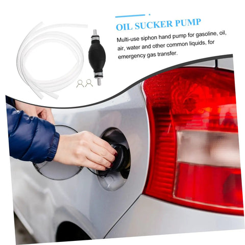 Manual Fuel Transfer Pump With One Way Siphon For Gas And Diesel Easy Hand Pump For Cars And Equipment Backflow Oil Absorber Portable Safe Fuel Transfer No Mess Quick Fill Reliable Hand Siphon Pump, car fuel fill