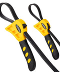 Rubber Strap Wrench Set 2 Pack For Pipes Up To 6 Inches And 4 Inches Non Slip Jar Opener with ergonomic handles