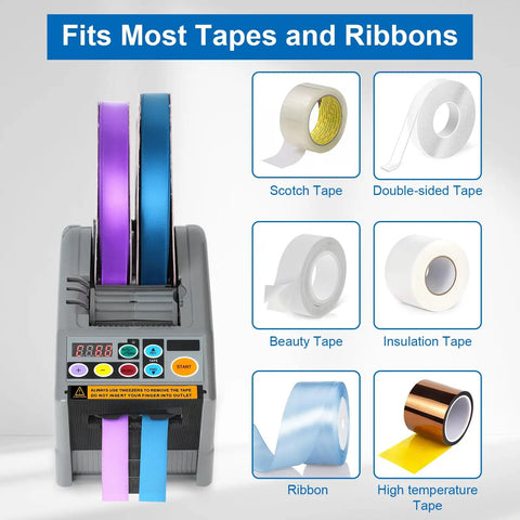 All In One Ribbon Cutter Machine With 999mm Max Cut Length, Hands Free Auto Feed And Manual Control cutting various tapes