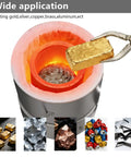 Heavy Duty Clay Graphite Crucible With Pour Spout For Metal Melting And Foundry Work, melting gold ingot over furnace