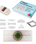 Magnetic Optics Lab Kit for Classrooms with Triple Laser, prisms, and reflectors for light experiments.