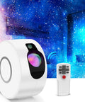 Nebula Star Projector With Effects And 15 Lighting Modes, 360 Degree Rotation, Multi Color LEDs In Blue Green And Red, remote control