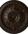 Oslo Style Bronze Ceiling Medallion 38-3/8 Inch Outside Diameter 2-7/8 Inch Projection Fits Canopies Up To 7-5/8 Inch