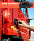 Passenger Side Door Latch Assembly For Heavy Duty Trucks 4600 4700 4800 Purely Mechanical Locking No Electric Actuator Delivers Smooth Reliable Door Operation On Rough Roads, red truck door