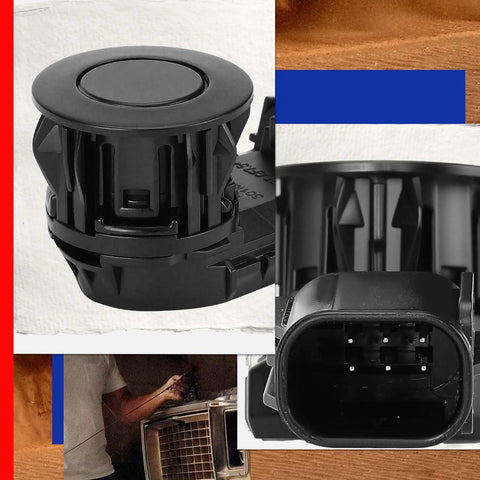 Rear Parking Sensor Kit For Toyota RAV4 2014 2018 Tacoma 2015 2022 Tundra 2014 2021 Reverse Backup Parking Aid Sensor With Easy Install Vehicle Safety Upgrade Replacement Sensor Reference 89341-0C010 89341-0C020 PPS65 black plastic rear sensor