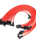 Red 10.5mm High Performance Spark Plug Wire Set For HEI Chevy Big Block SBC BBC Electronic Ignition Nine Piece Wire Kit