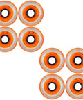 Millennium Gripper 76mm Soft Inline Hockey Wheels 8 Pack With Dual Durometer Urethane And Flex Tech Core, top view