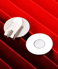 Stainless steel Cute Pink Golf Ball Marker Hat Clip for Women on red background