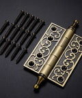Zinc Alloy Bearing Door Hinge With Screws Silent Close For Wooden Doors And Cabinets Super Durable Cabinet Hardware That Fits Closets And Cupboards Easy Install Smooth Quiet Action Multicolor Finish, ornate zinc alloy hinge with screws