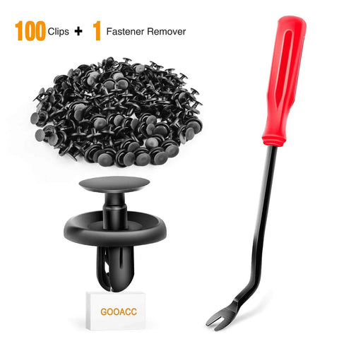 100 Pcs Push Type Retainer Clips For Lexus And Toyota Body Panels And Splash Shields 90467-07201 with remover tool