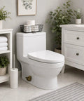 Super Dope Bronze Ceramic Toilet Bolt Covers Featuring Charming Bird Sculpture on a modern white toilet in a stylish bathroom.