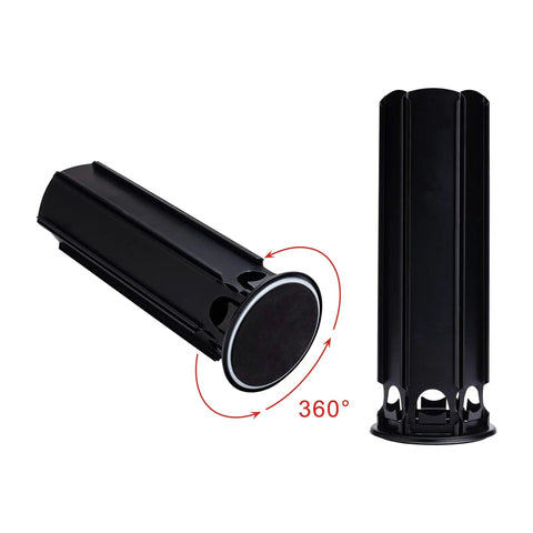 Heavy Duty Metal Pod Holder For Nespresso Vertuo Line, 80 Pod Capacity showing 360 degree rotation feature and vertical stand.