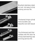 Heavy Duty Stainless Steel Door Pivot Hinge For Wood Doors Hidden 360 Degree Rotation Revolving Door Hardware close-up showing parts and brushed finish