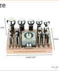 Steel Dapping Block And Punch Set For Jewelry Making And Metal Forming Doming Tools Includes 2.5 Inch Block With 21 Punches