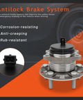 Rear Wheel Hub And Bearing Assembly For Hyundai Sonata 2015-2019, Tucson 2016-2021, corrosion-resistant view