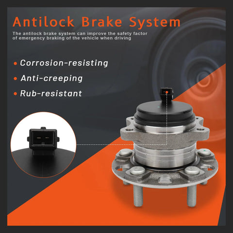 Rear Wheel Hub And Bearing Assembly For Hyundai Sonata 2015-2019, Tucson 2016-2021, corrosion-resistant view