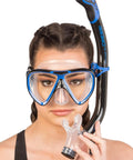 Ikarus And Orion Snorkel Mask Set Travel Ready No Fuss Lightweight Comfort Hypoallergenic Silicone Skirt For A Soft Seal