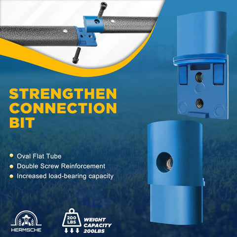 Lawn Aerator Coring Tool Manual Plug Core Aerator for Dense Soil, 31.8 Inch Stand Up Aerator with reinforced connection detail