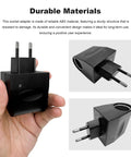 No Brainer Ac To Dc Converter With 12 Volt Cigarette Lighter Socket Adapter For 90 To 240 Volt Wall Plugs in hand, showing durable design.