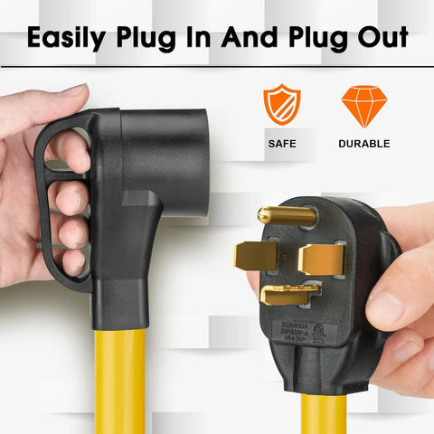 Hassle Free Plug And Charge Your Electric Ride With This Nema 14-30P To 14-50R Ev Charger Adapter Cord for easy plug-in use.